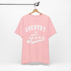 Country As Fk Graphic Tee | Funny Southern Country Pride Design PG-13 Version | Country AS F**k Graphic White Print - Anything AF
