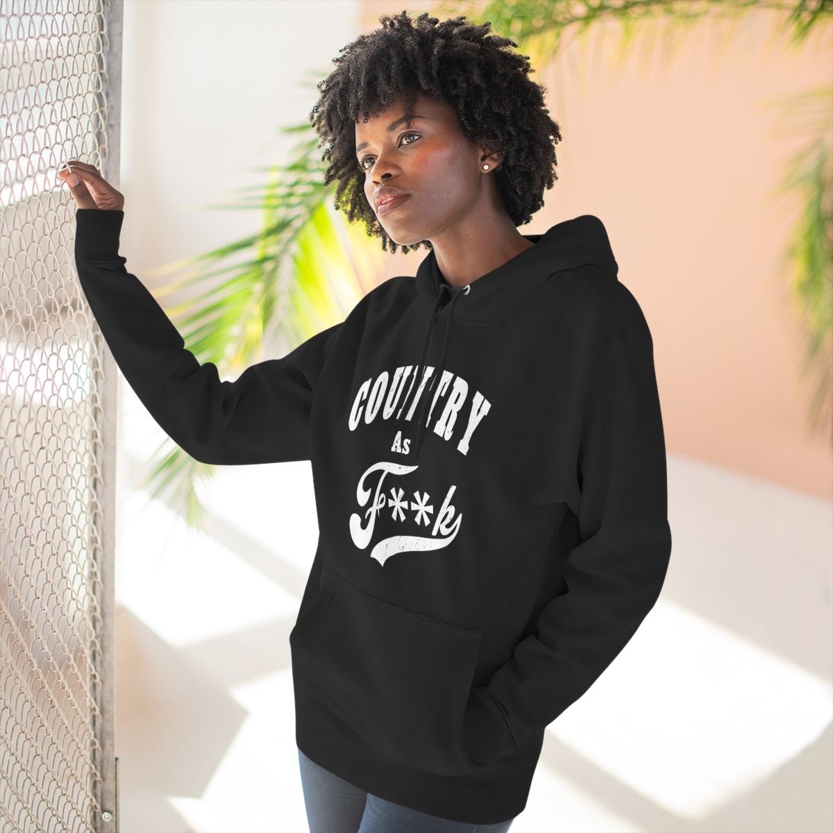 Country As F**K Hoodie | Country Pride Fleece Sweatshirt - Anything AF