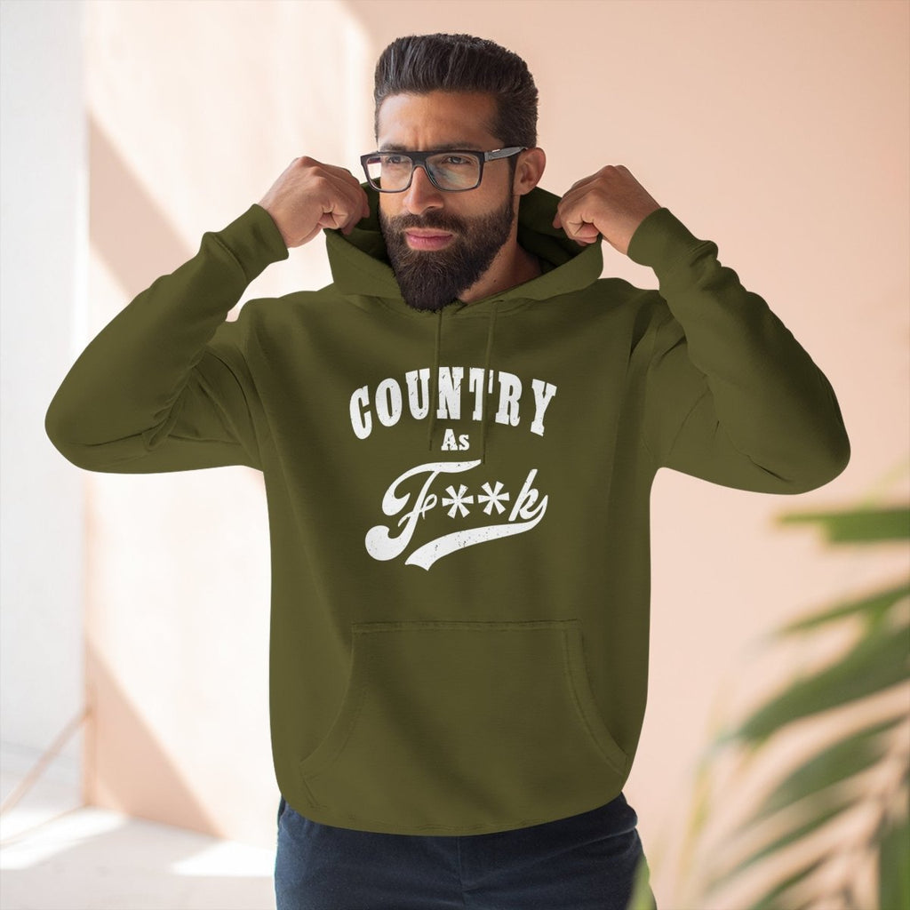 Country As F**K Hoodie | Country Pride Fleece Sweatshirt - Anything AF