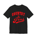 Country As Fk Shirt | Funny Country Western Graphic Design in Red Print | Country As F**k PG-13 version - Anything AF