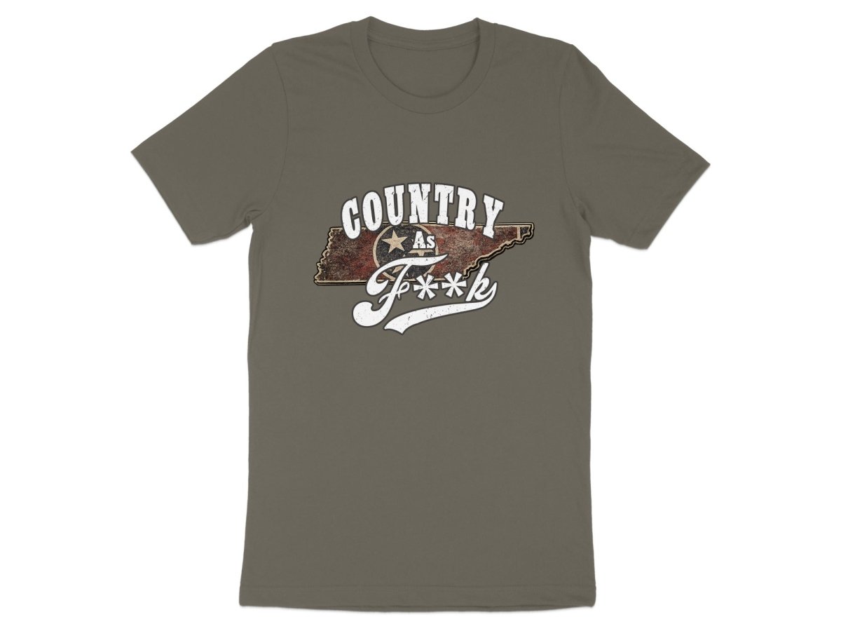 Country As F**K Tennessee T-Shirt | Vintage Tennessee Pride Graphic Tee - Anything AF
