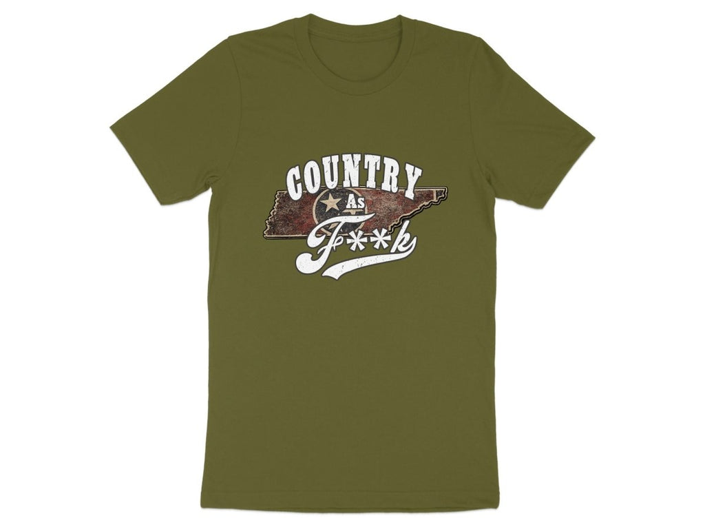 Country As F**K Tennessee T-Shirt | Vintage Tennessee Pride Graphic Tee - Anything AF