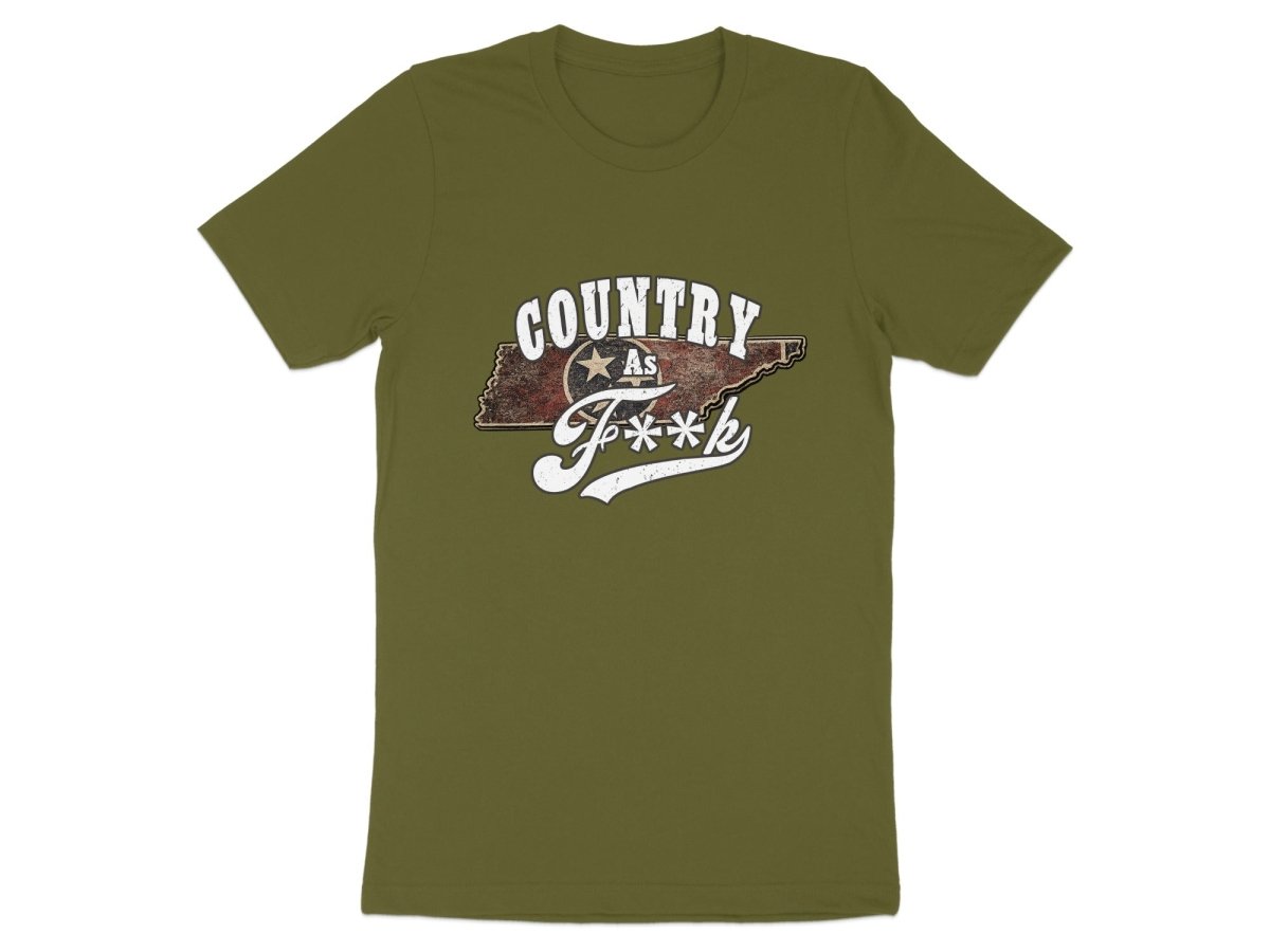 Country As F**K Tennessee T-Shirt | Vintage Tennessee Pride Graphic Tee - Anything AF