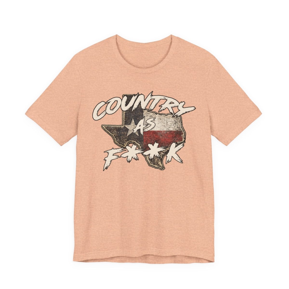 Country As F**K Texas T-Shirt | Vintage Texas Flag Graphic Tee - Anything AF
