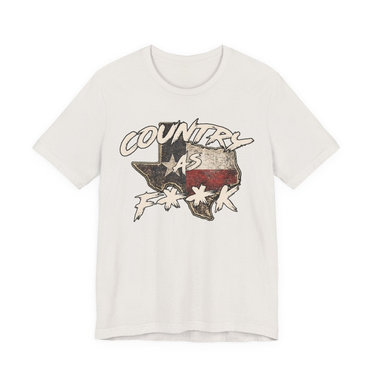 Country As F**K Texas T-Shirt | Vintage Texas Flag Graphic Tee - Anything AF