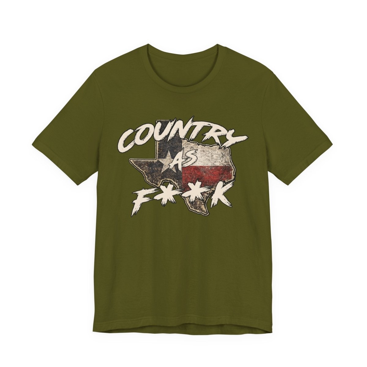 Country As F**K Texas T-Shirt | Vintage Texas Flag Graphic Tee - Anything AF
