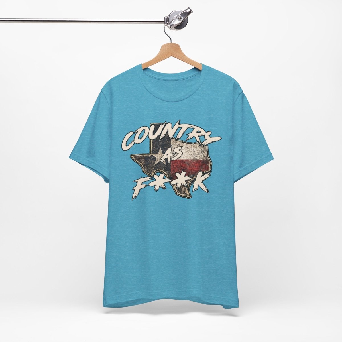 Country As F**K Texas T-Shirt | Vintage Texas Flag Graphic Tee - Anything AF