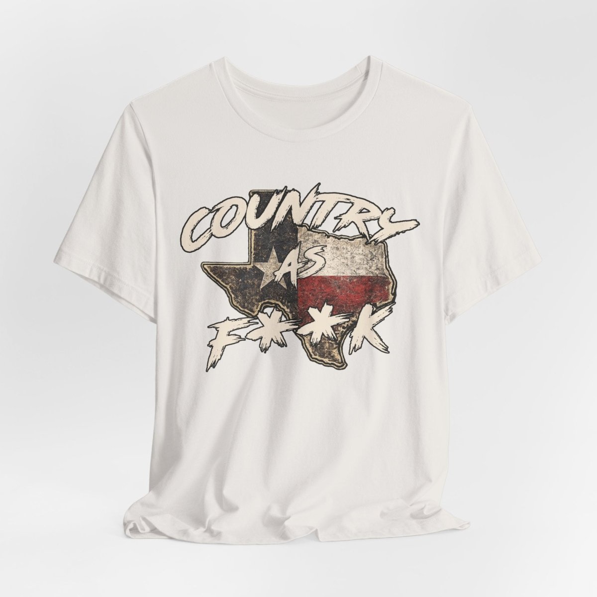 Country As F**K Texas T-Shirt | Vintage Texas Flag Graphic Tee - Anything AF