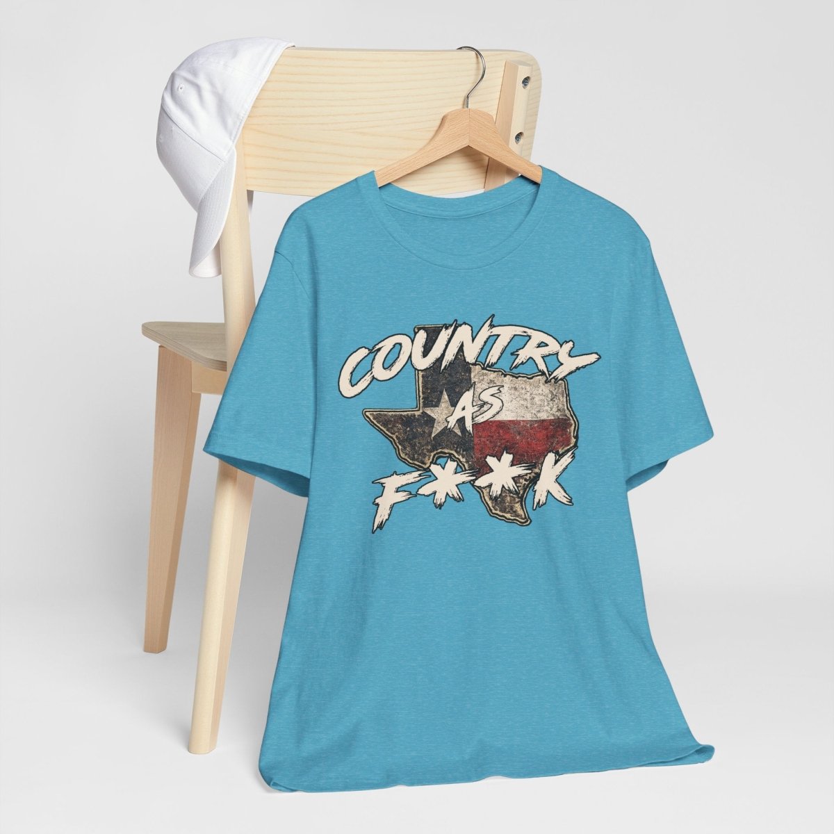 Country As F**K Texas T-Shirt | Vintage Texas Flag Graphic Tee - Anything AF