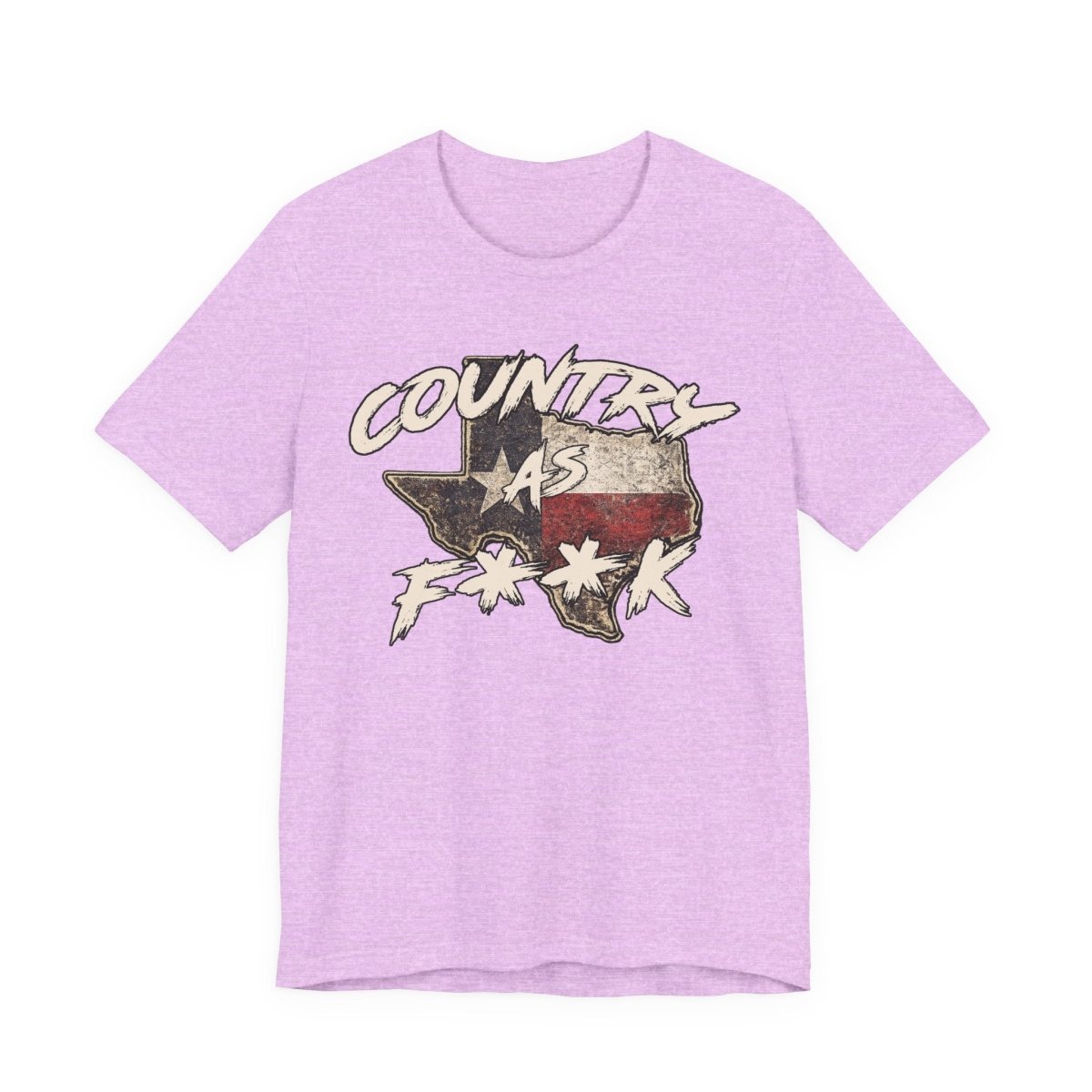 Country As F**K Texas T-Shirt | Vintage Texas Flag Graphic Tee - Anything AF