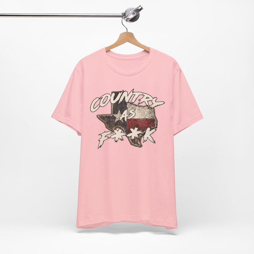 Country As F**K Texas T-Shirt | Vintage Texas Flag Graphic Tee - Anything AF
