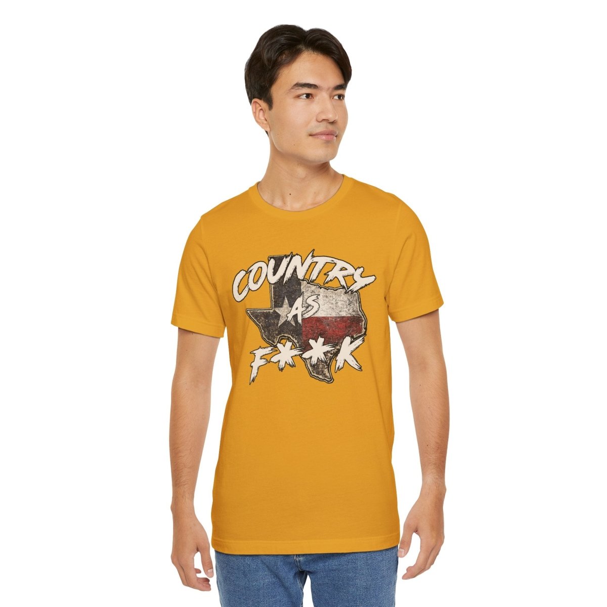Country As F**K Texas T-Shirt | Vintage Texas Flag Graphic Tee - Anything AF