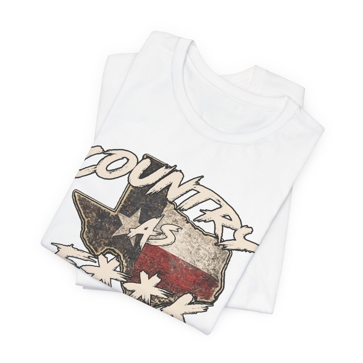 Country As F**K Texas T-Shirt | Vintage Texas Flag Graphic Tee - Anything AF