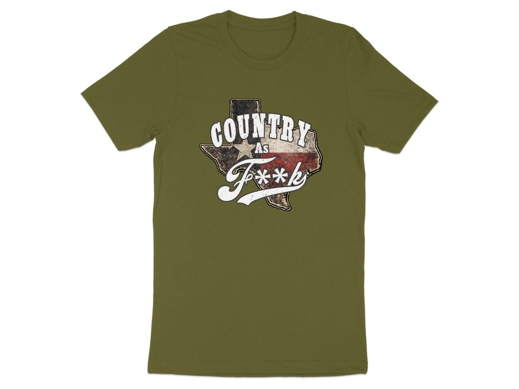 Country As F**K Texas T-Shirt | Vintage Texas Pride Graphic Tee - Anything AF