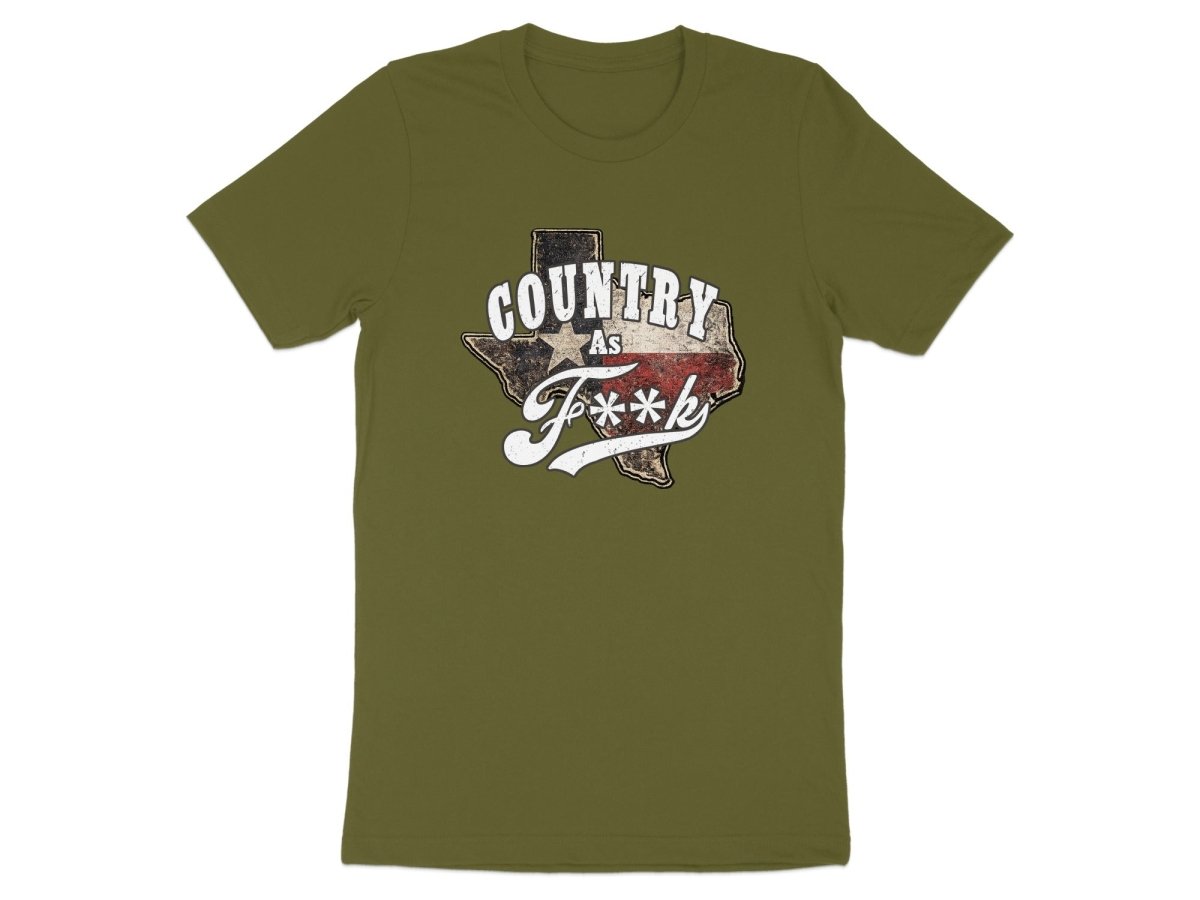 Country As F**K Texas T-Shirt | Vintage Texas Pride Graphic Tee - Anything AF