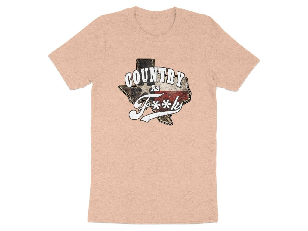 Country As F**K Texas T-Shirt | Vintage Texas Pride Graphic Tee - Anything AF