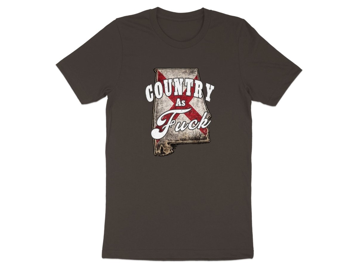 Country As Fuck Alabama T-Shirt | Vintage Alabama Pride Graphic Tee - Anything AF