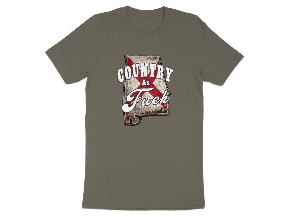 Country As Fuck Alabama T-Shirt | Vintage Alabama Pride Graphic Tee - Anything AF