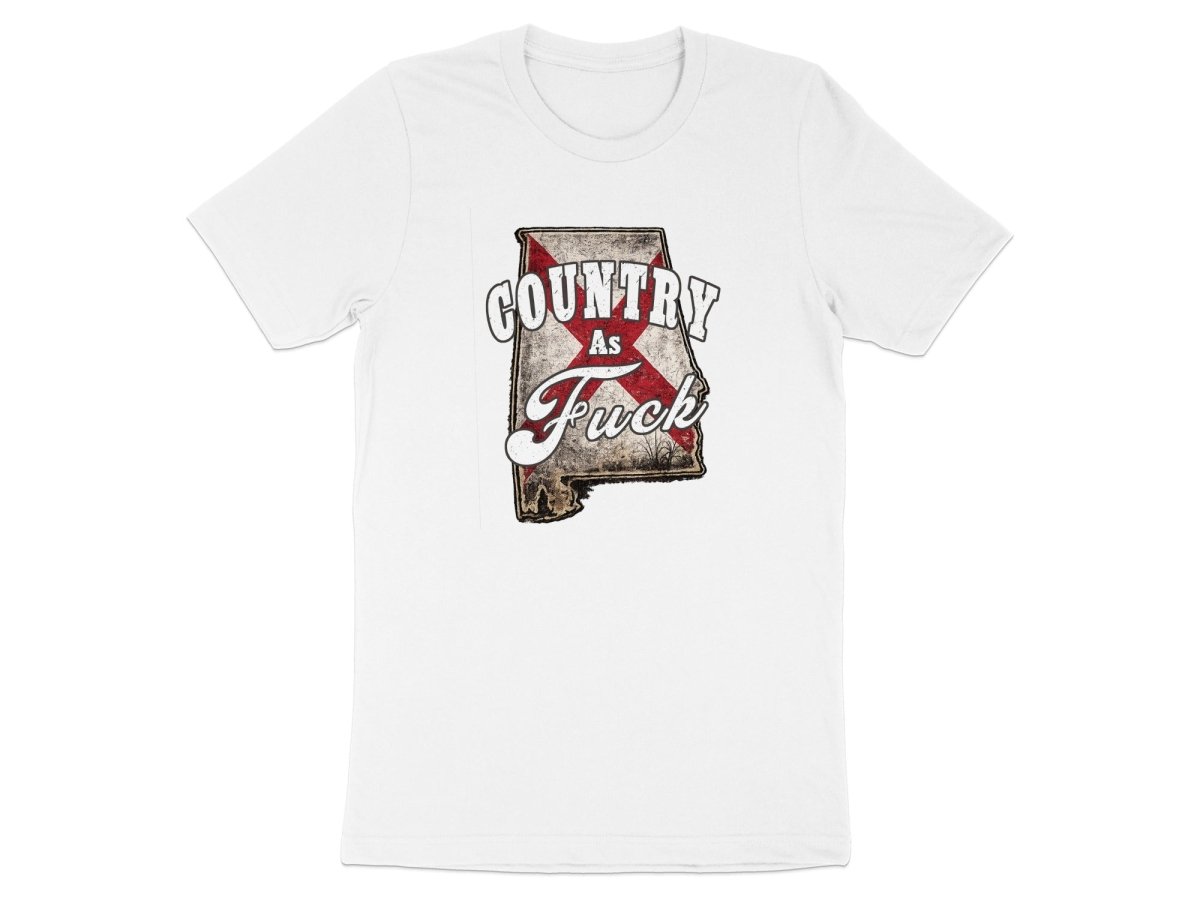 Country As Fuck Alabama T-Shirt | Vintage Alabama Pride Graphic Tee - Anything AF
