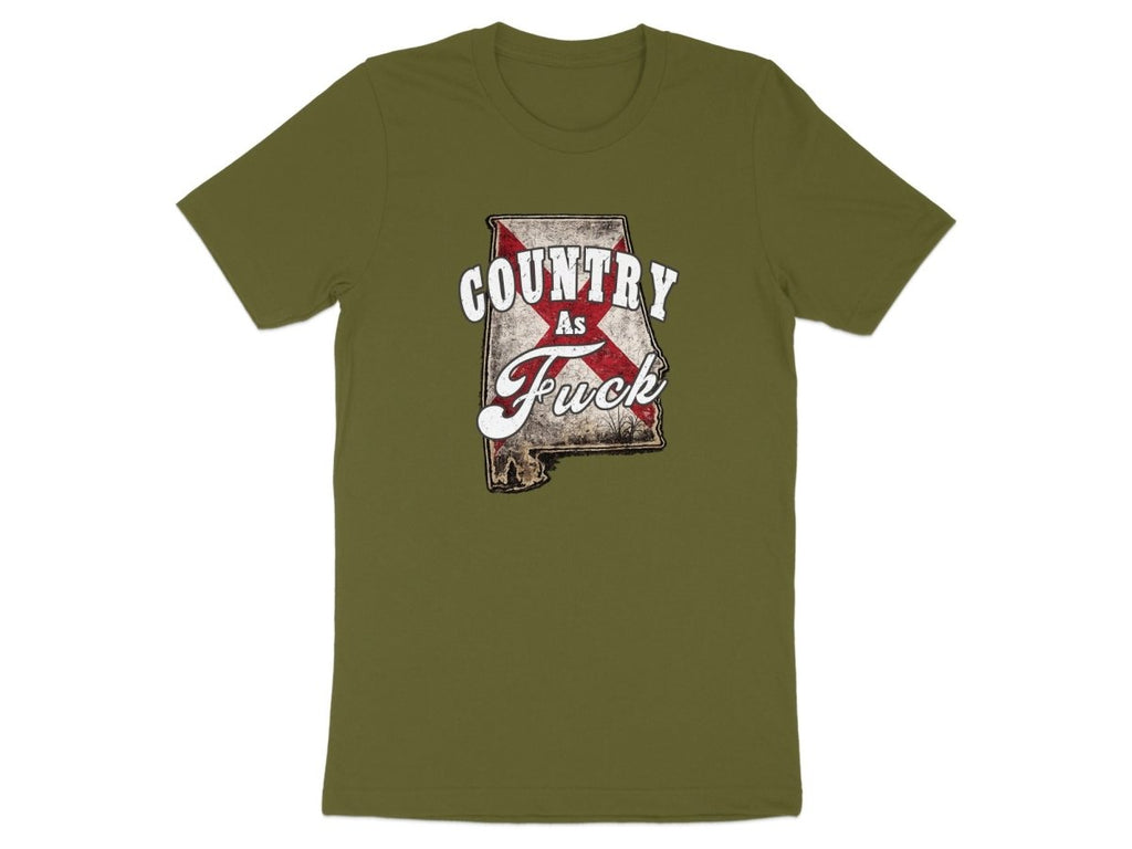 Country As Fuck Alabama T-Shirt | Vintage Alabama Pride Graphic Tee - Anything AF