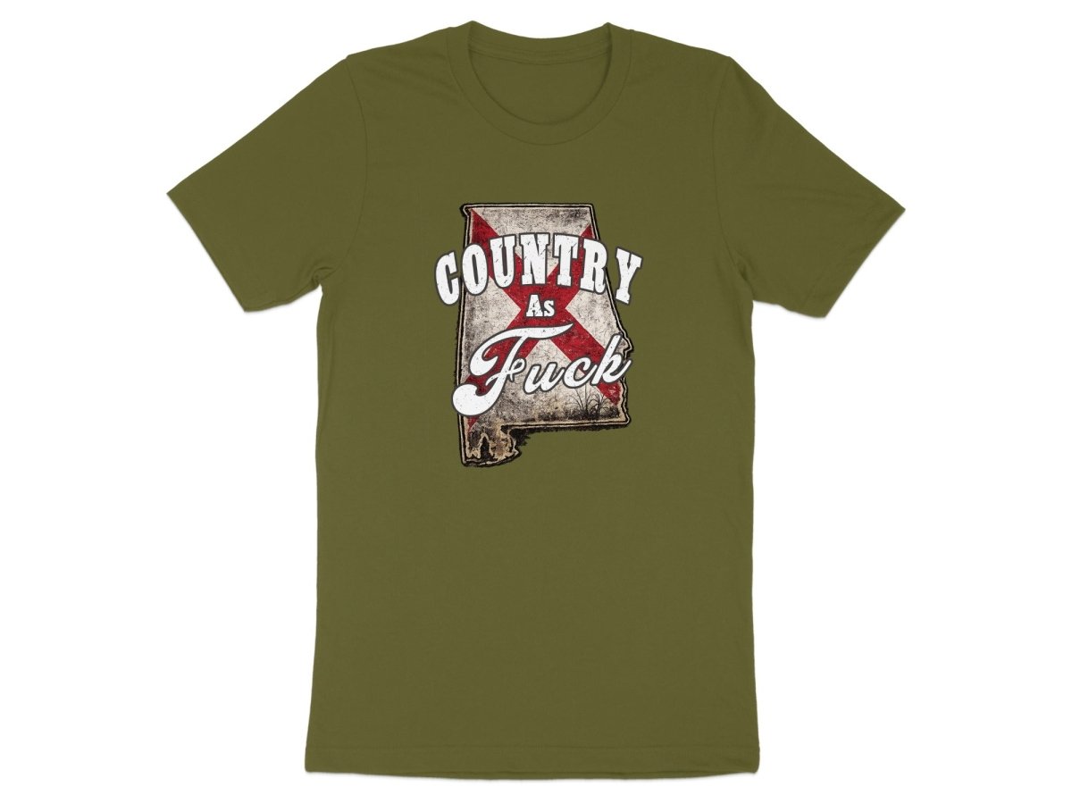 Country As Fuck Alabama T-Shirt | Vintage Alabama Pride Graphic Tee - Anything AF