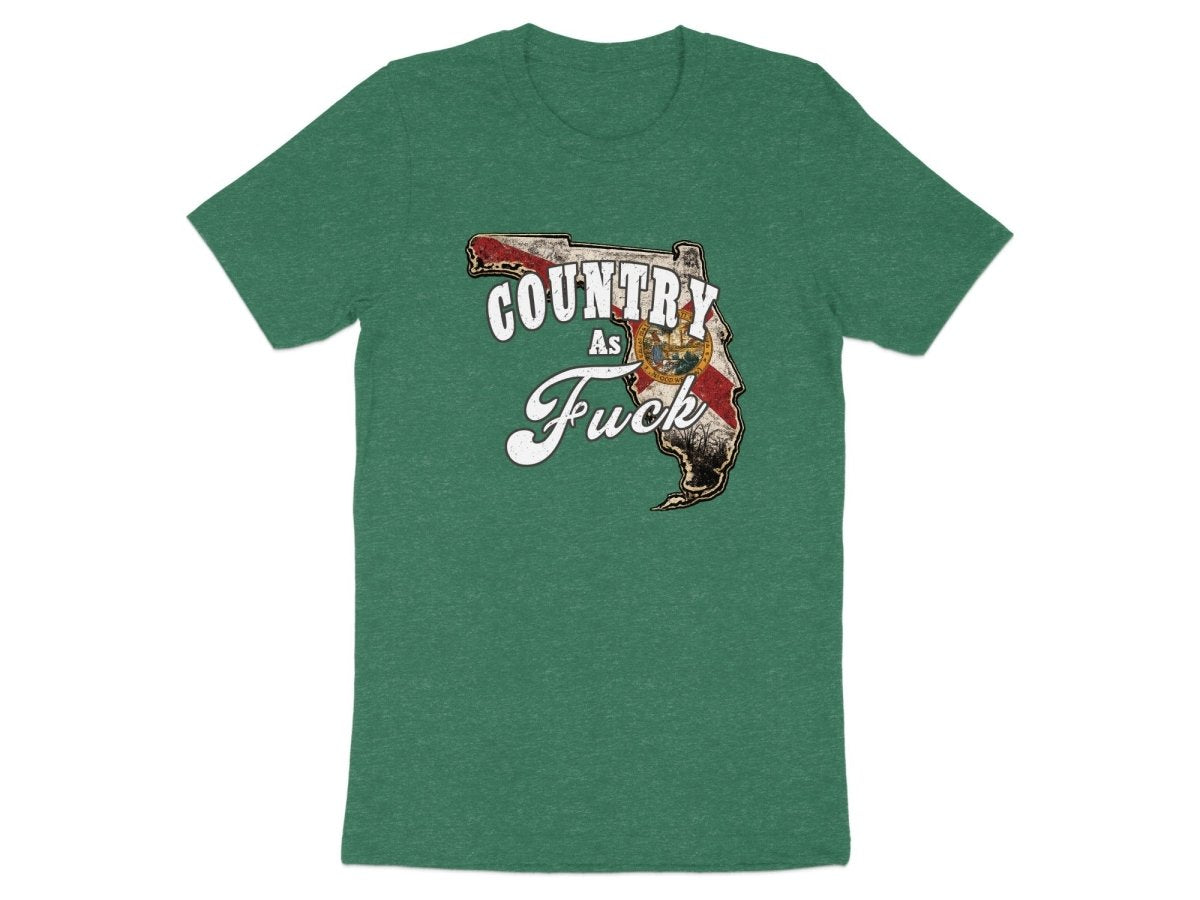 Country As Fuck Florida T-Shirt | Vintage Florida Pride Graphic Tee - Anything AF