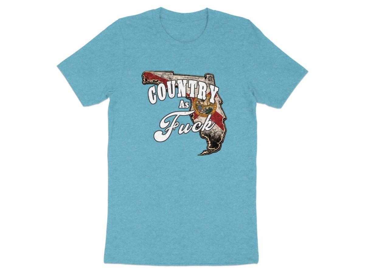 Country As Fuck Florida T-Shirt | Vintage Florida Pride Graphic Tee - Anything AF