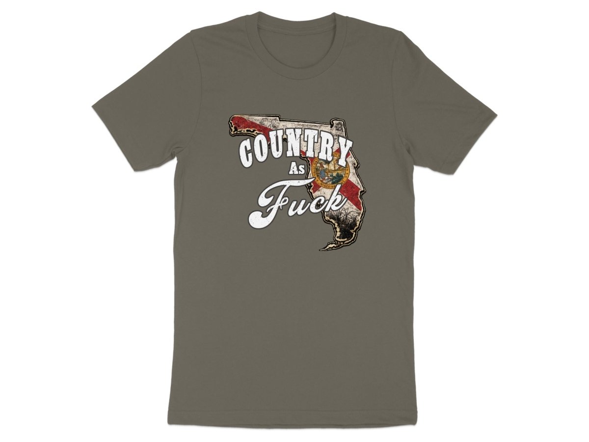 Country As Fuck Florida T-Shirt | Vintage Florida Pride Graphic Tee - Anything AF