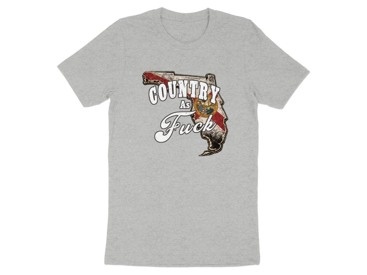 Country As Fuck Florida T-Shirt | Vintage Florida Pride Graphic Tee - Anything AF