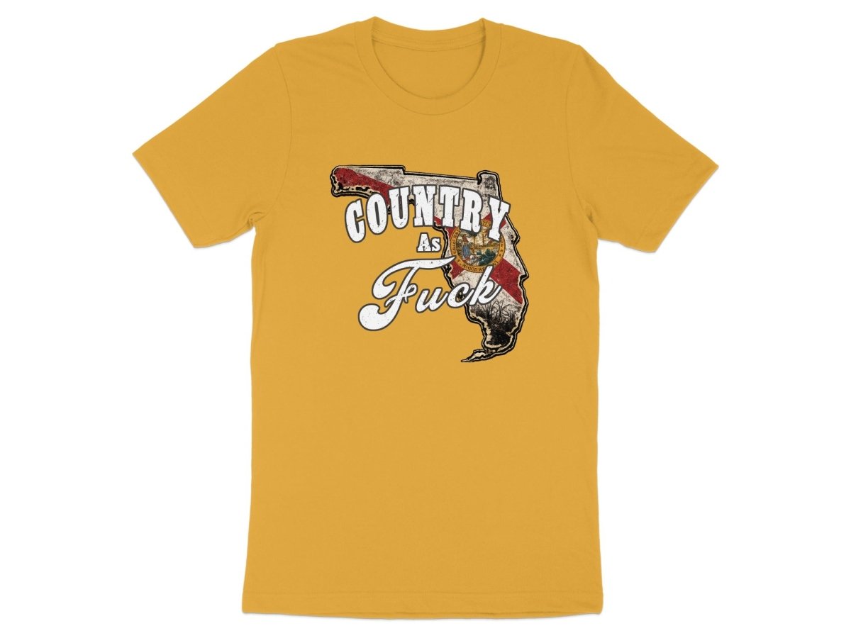 Country As Fuck Florida T-Shirt | Vintage Florida Pride Graphic Tee - Anything AF
