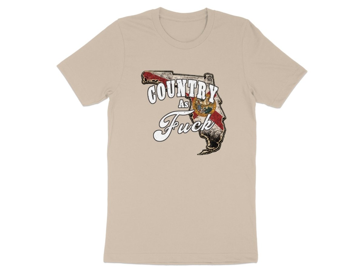 Country As Fuck Florida T-Shirt | Vintage Florida Pride Graphic Tee - Anything AF