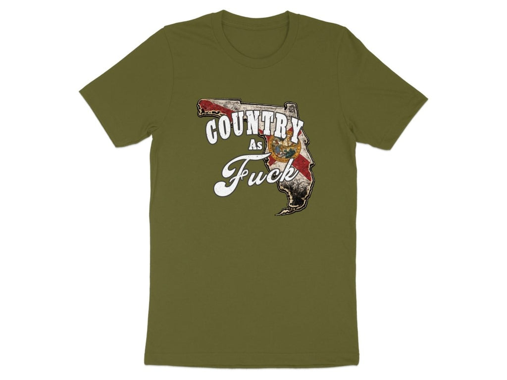 Country As Fuck Florida T-Shirt | Vintage Florida Pride Graphic Tee - Anything AF