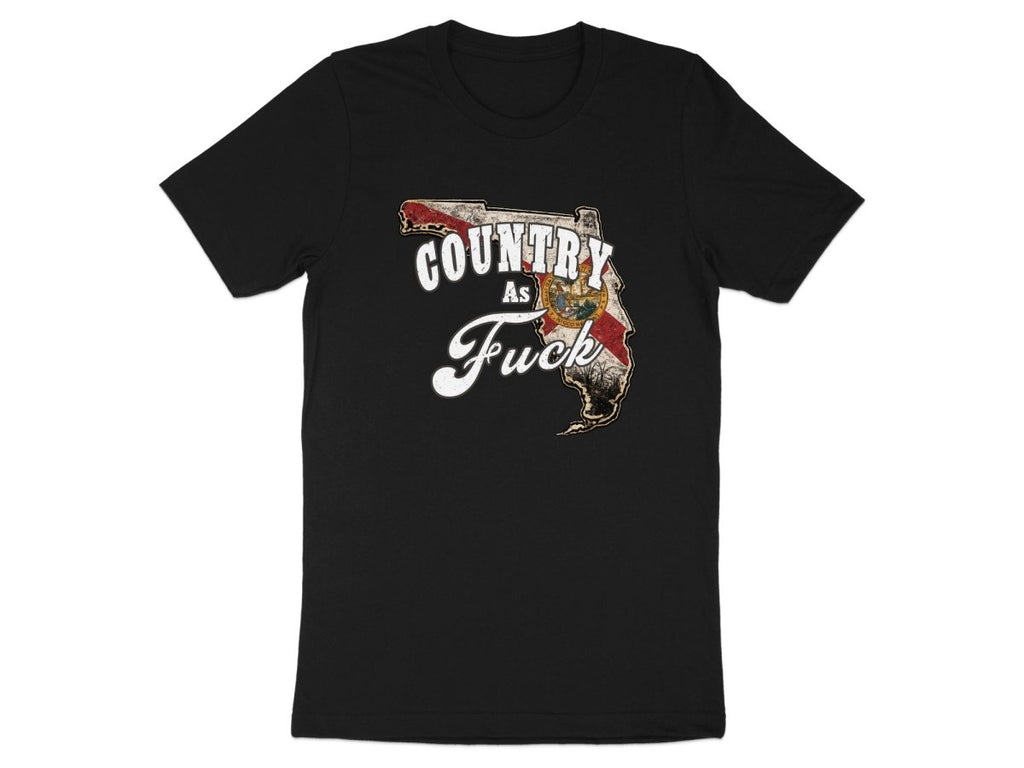 Country As Fuck Florida T-Shirt | Vintage Florida Pride Graphic Tee - Anything AF