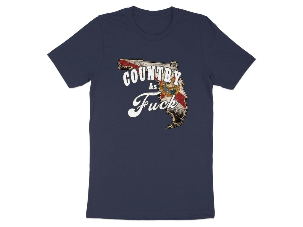 Country As Fuck Florida T-Shirt | Vintage Florida Pride Graphic Tee - Anything AF