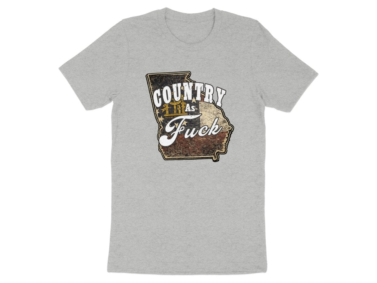 Country As Fuck Georgia T-Shirt | Vintage Georgia Pride Graphic Tee - Anything AF