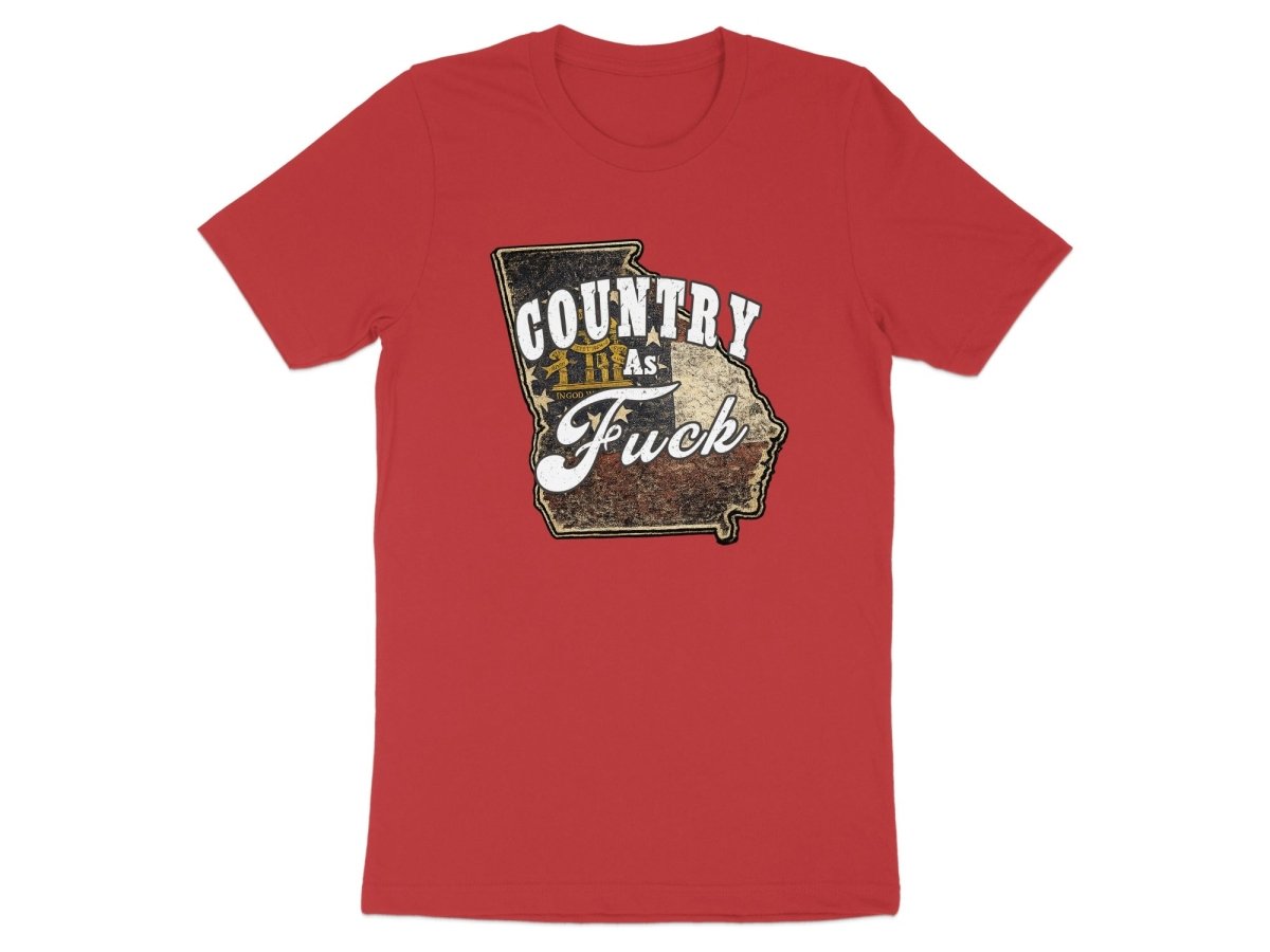 Country As Fuck Georgia T-Shirt | Vintage Georgia Pride Graphic Tee - Anything AF