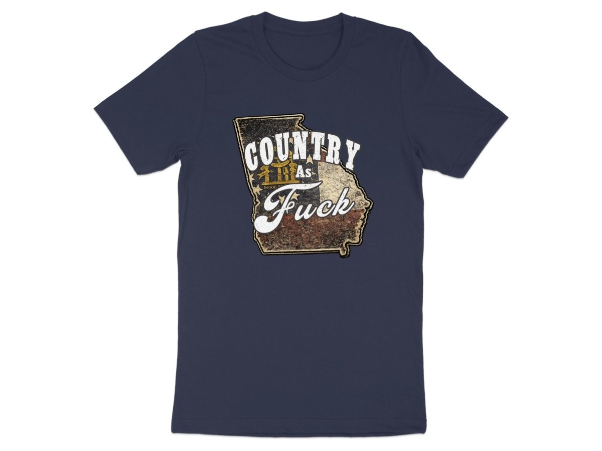 Country As Fuck Georgia T-Shirt | Vintage Georgia Pride Graphic Tee - Anything AF