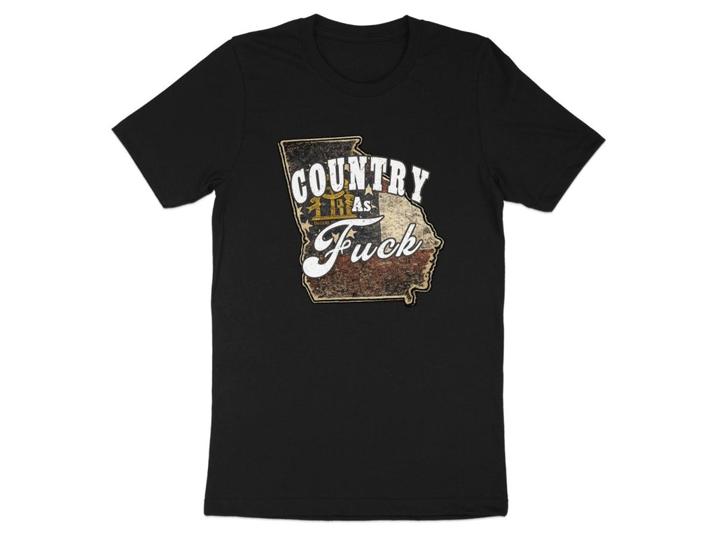 Country As Fuck Georgia T-Shirt | Vintage Georgia Pride Graphic Tee - Anything AF