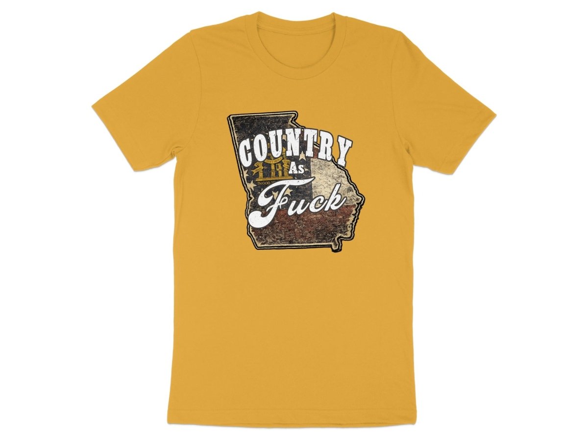 Country As Fuck Georgia T-Shirt | Vintage Georgia Pride Graphic Tee - Anything AF