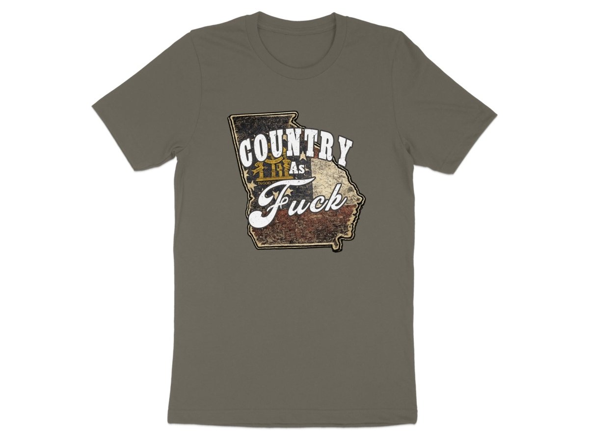 Country As Fuck Georgia T-Shirt | Vintage Georgia Pride Graphic Tee - Anything AF