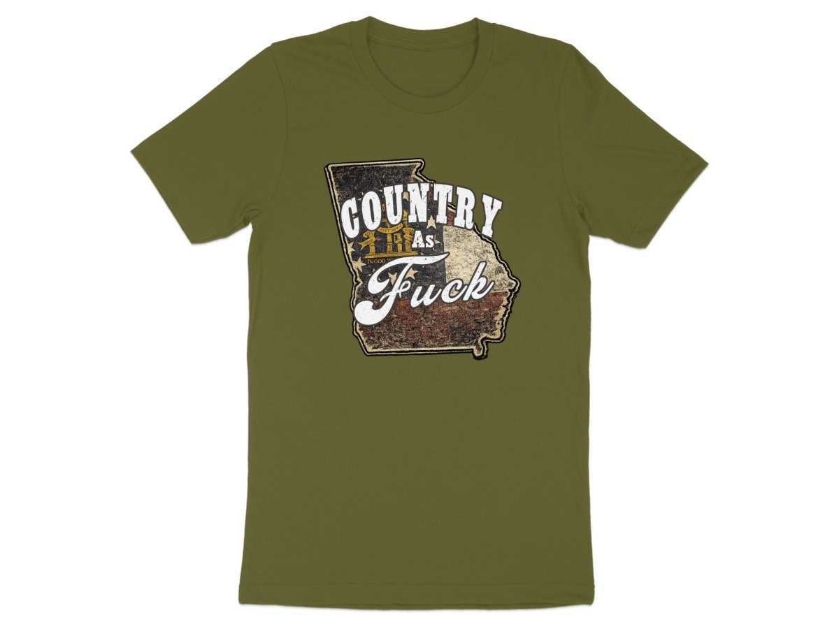 Country As Fuck Georgia T-Shirt | Vintage Georgia Pride Graphic Tee - Anything AF