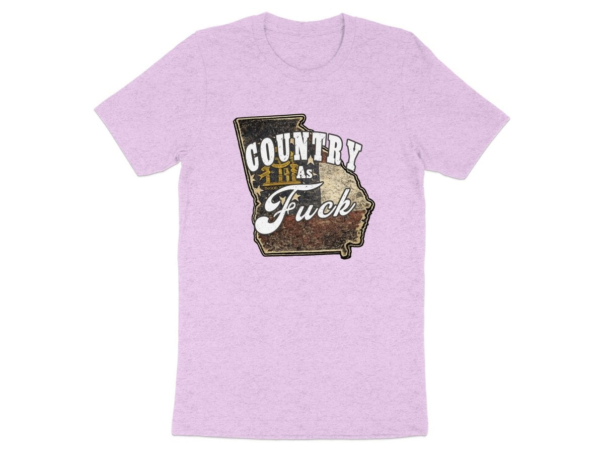 Country As Fuck Georgia T-Shirt | Vintage Georgia Pride Graphic Tee - Anything AF