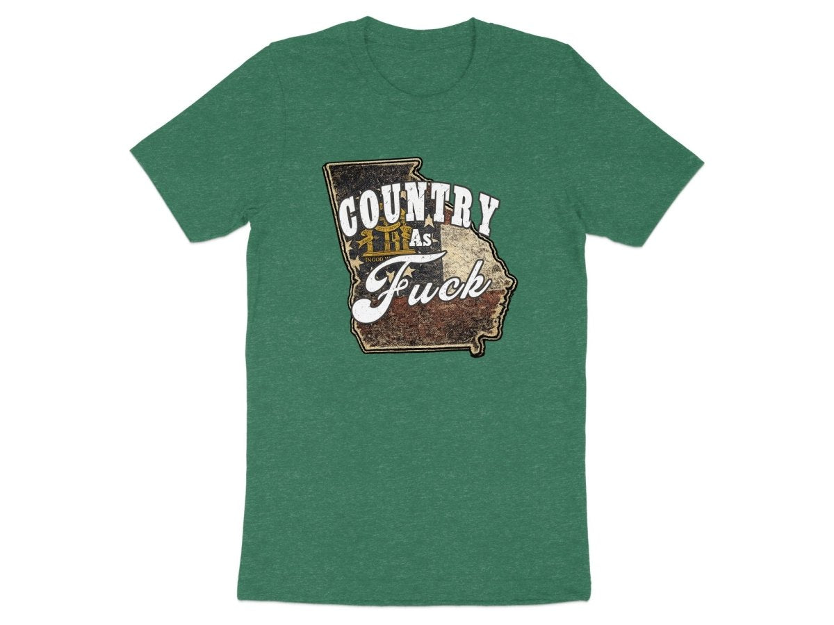 Country As Fuck Georgia T-Shirt | Vintage Georgia Pride Graphic Tee - Anything AF