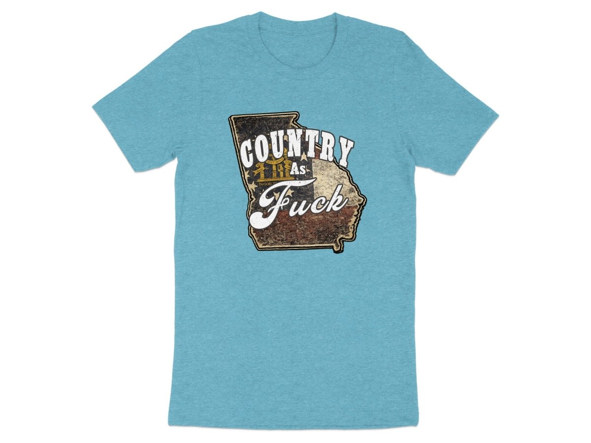 Country As Fuck Georgia T-Shirt | Vintage Georgia Pride Graphic Tee - Anything AF