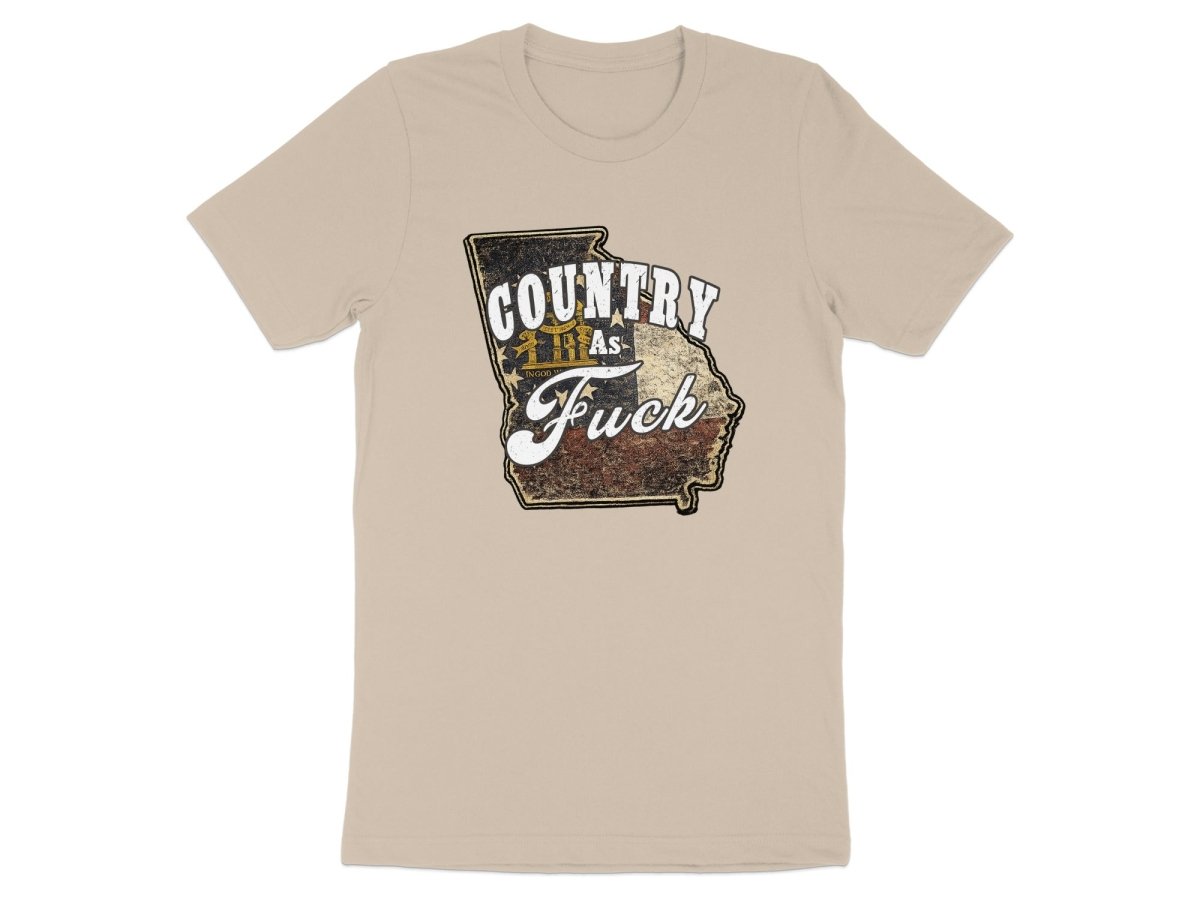Country As Fuck Georgia T-Shirt | Vintage Georgia Pride Graphic Tee - Anything AF