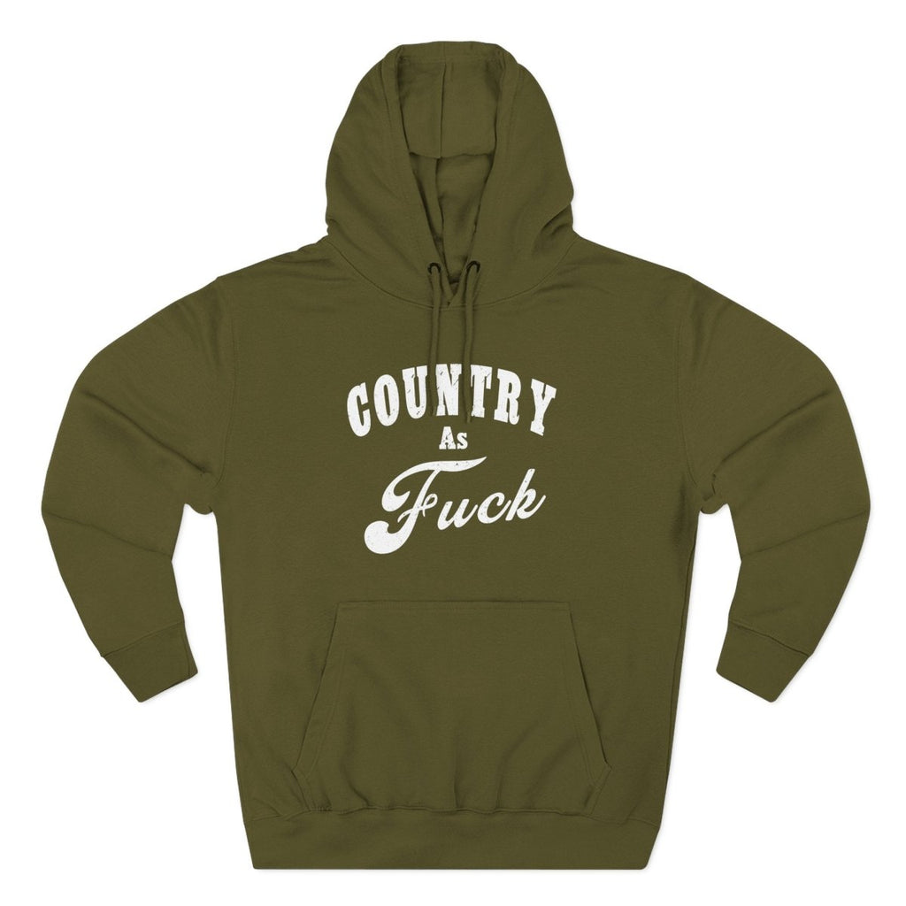 Country As Fuck Hoodie | Country Pride Fleece Sweatshirt - Anything AF
