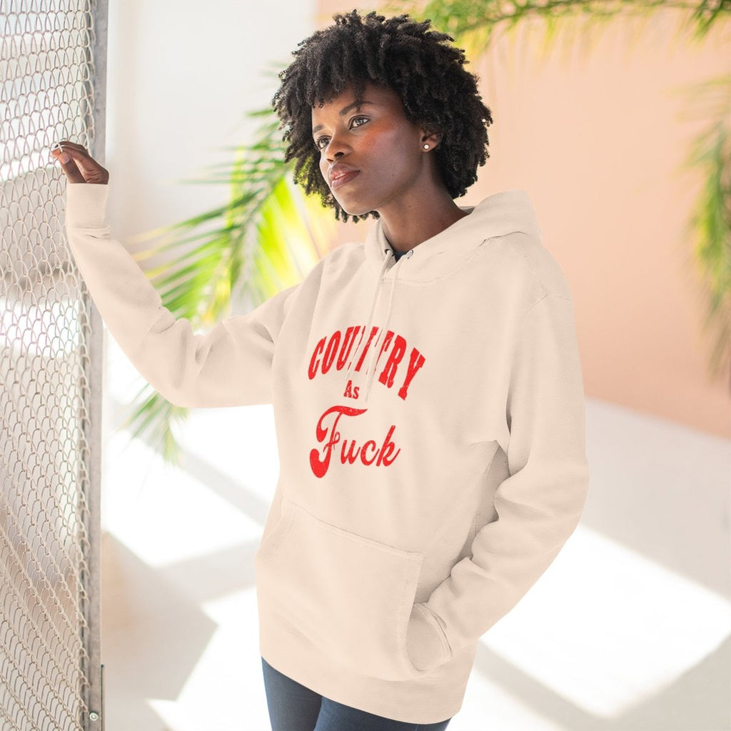 Country As Fuck Hoodie | Country Pride Fleece Sweatshirt - Anything AF