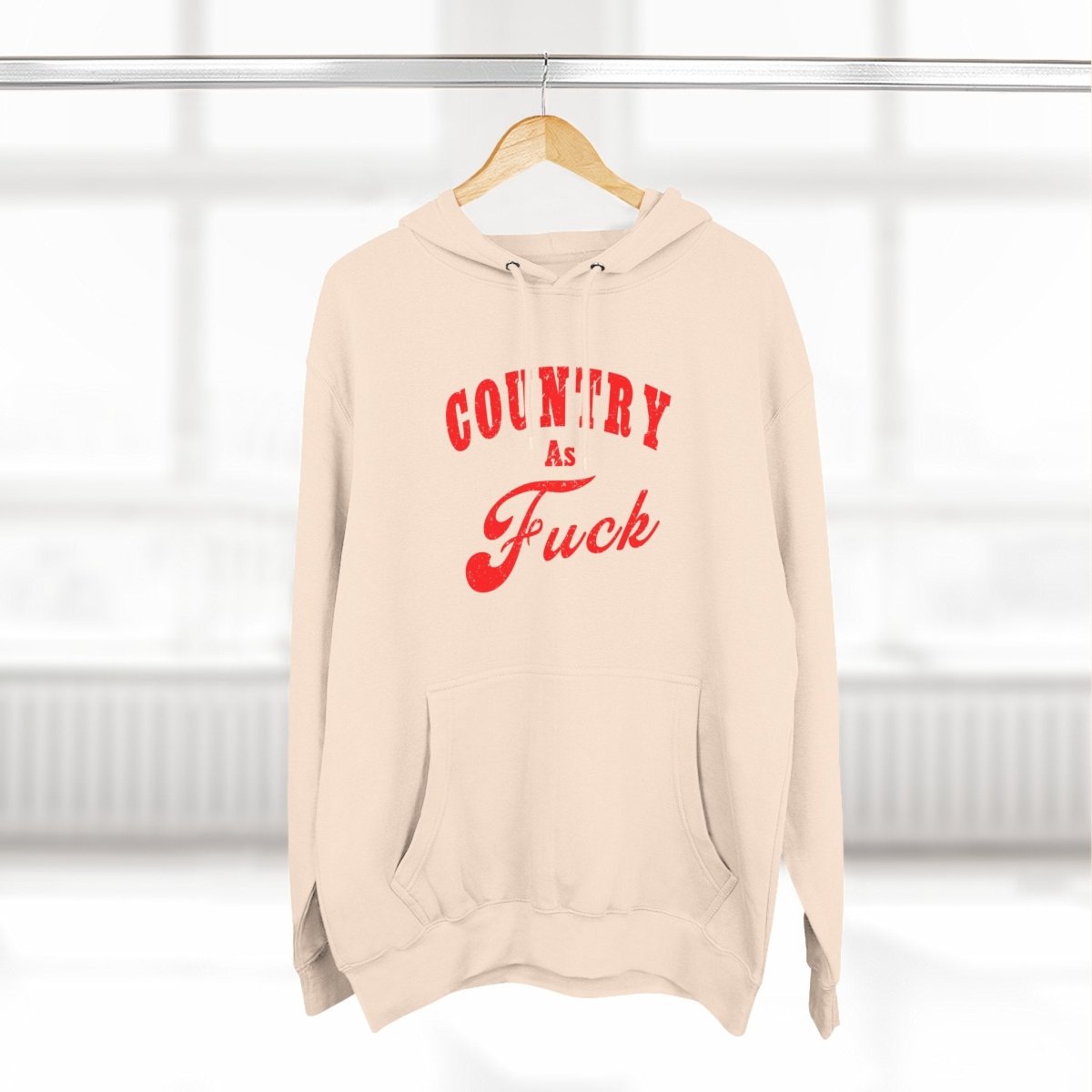 Country As Fuck Hoodie | Country Pride Fleece Sweatshirt - Anything AF