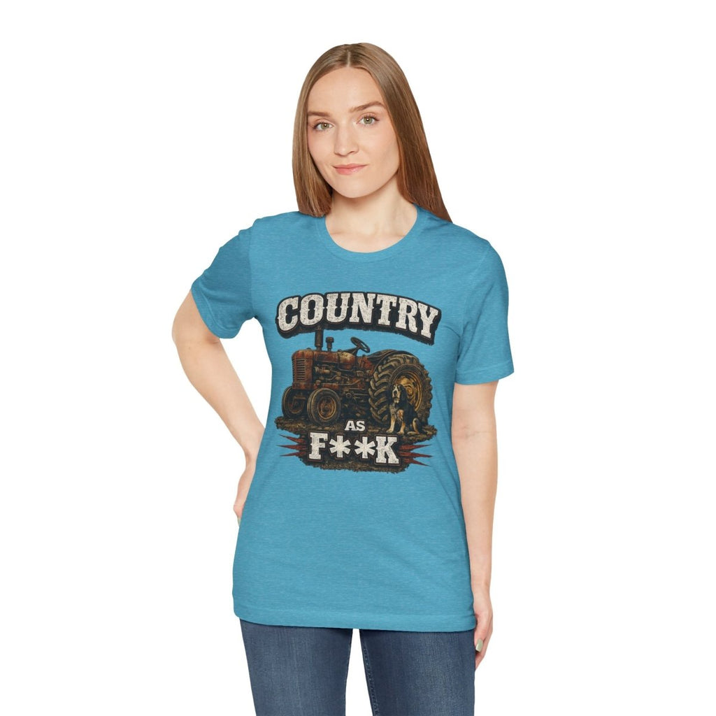 Country As Fuck T-Shirt – Vintage Tractor 2 | Country Pride Graphic Tee - Anything AF