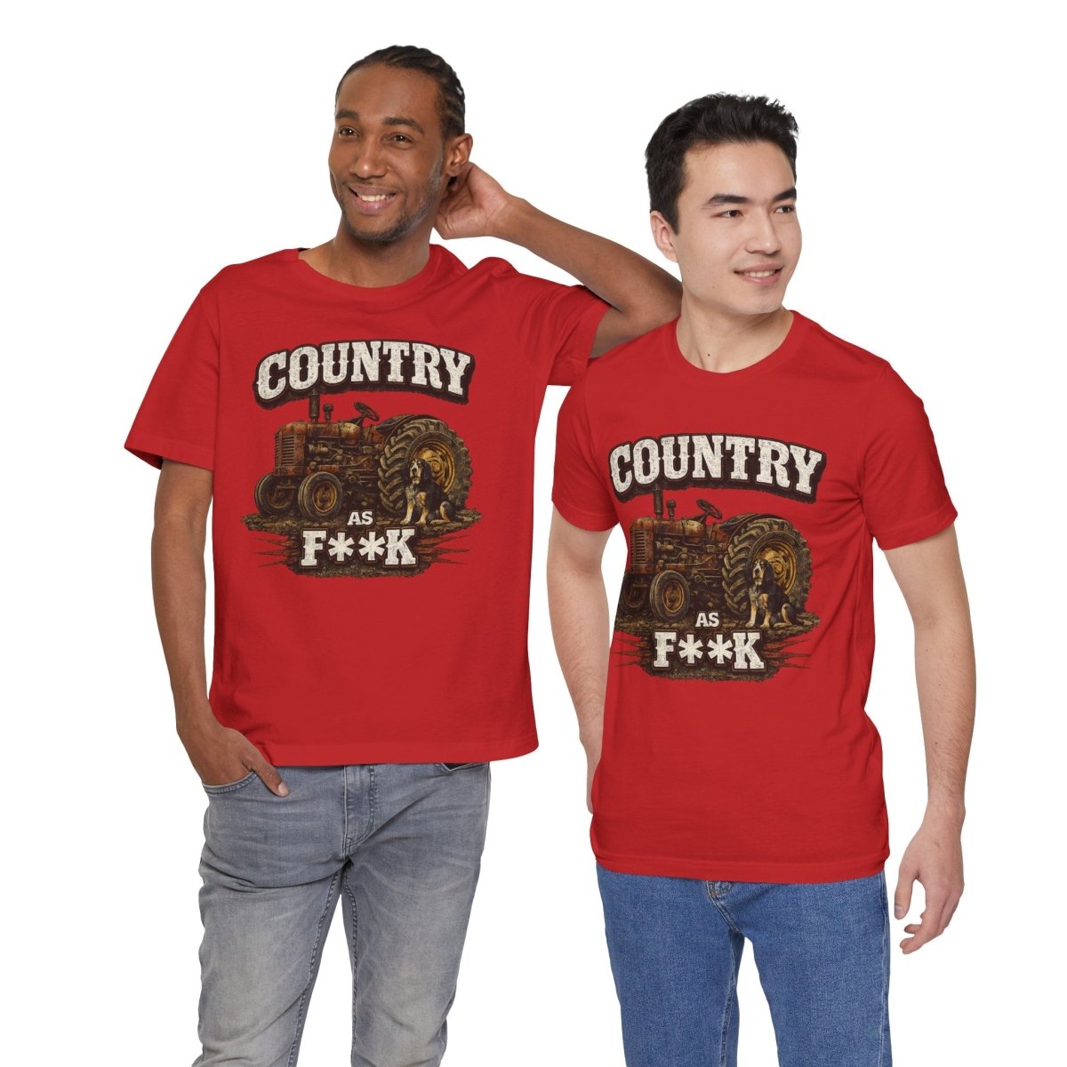 Country As Fuck T-Shirt – Vintage Tractor 2 | Country Pride Graphic Tee - Anything AF